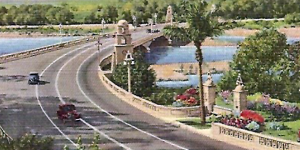 Postcard of Riverside bridge