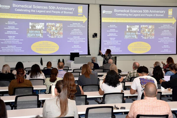 Presentation at the 50th anniversary event