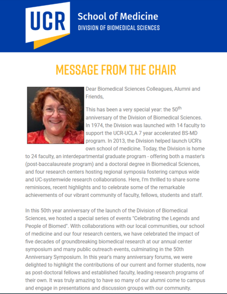 Snippet of BMC spring 2025 newsletter